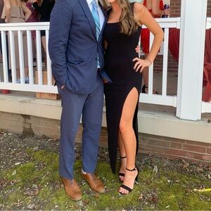 Nasty Gal Black Asymmetrical Dress